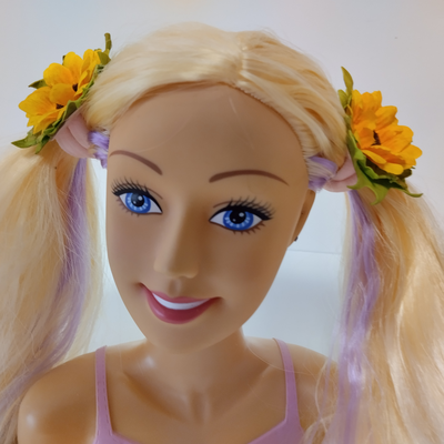 Заколка дитяча гумка «Соняшник» (handmade)