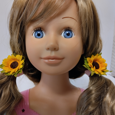 Заколка дитяча гумка «Соняшник» (handmade)