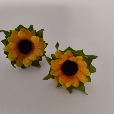 Заколка дитяча гумка «Соняшник» (handmade)