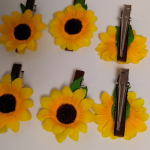 Заколка дитяча затискач Соняшник (2 од.)