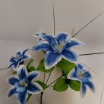 Букет "Нарцис" середній лазуровий